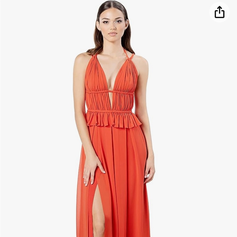 Dress the Population Women's Athena Fit and Flare Maxi Dress